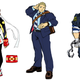 Some unused Street Fighter V costume designs.